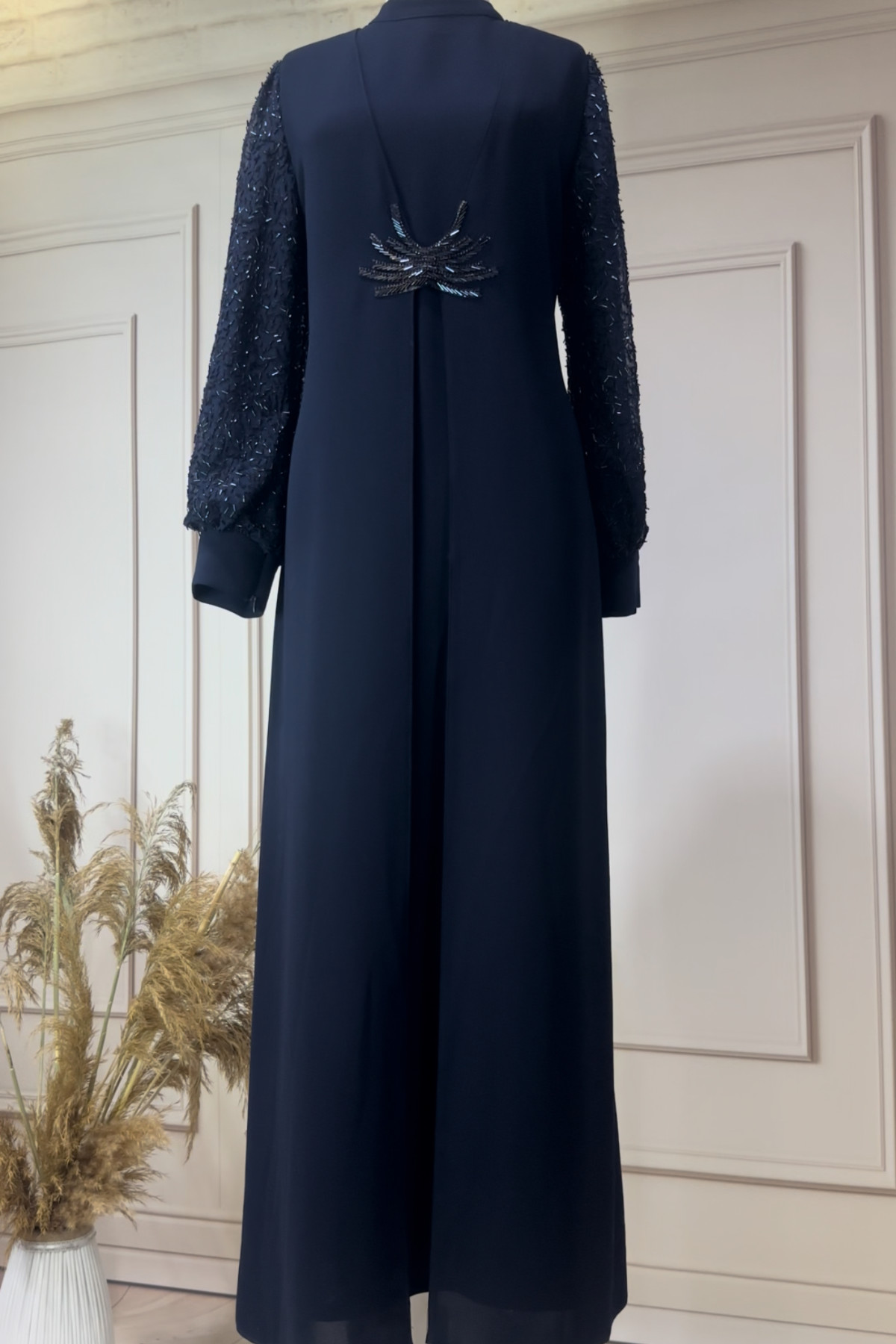 GZ 5099 Elbise - Lacivert