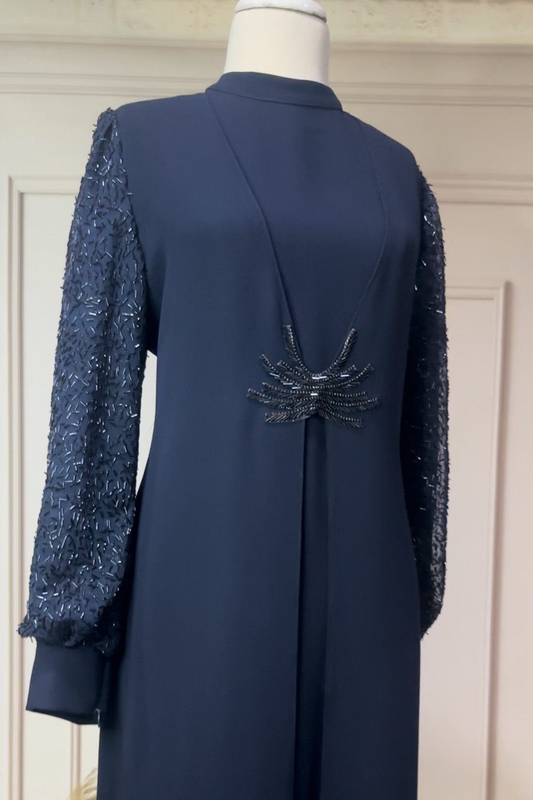 GZ 5099 Elbise - Lacivert