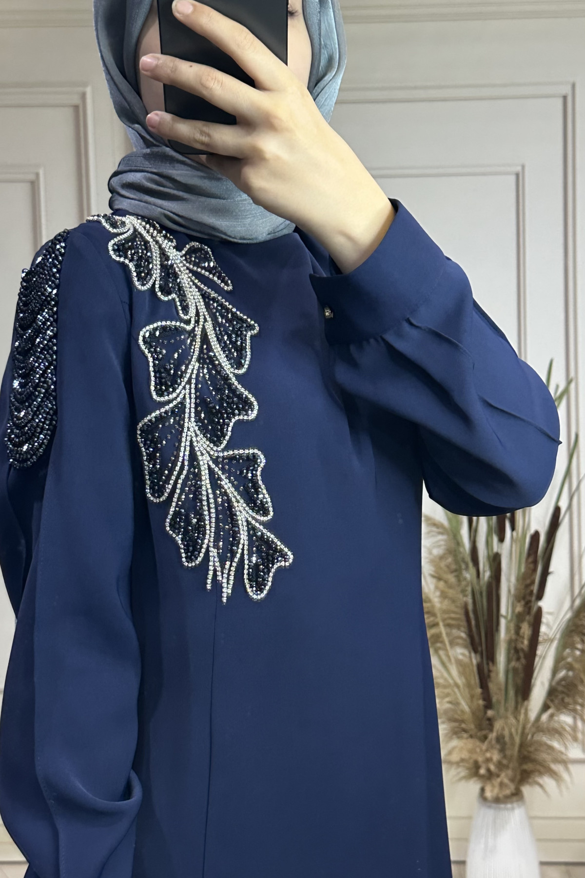 GZ 5134 Elbise - Lacivert