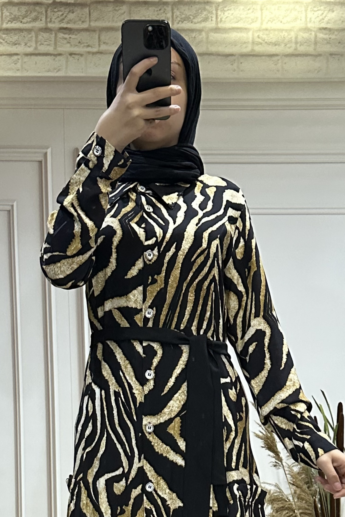 Za 6071 Elbise - Sarı