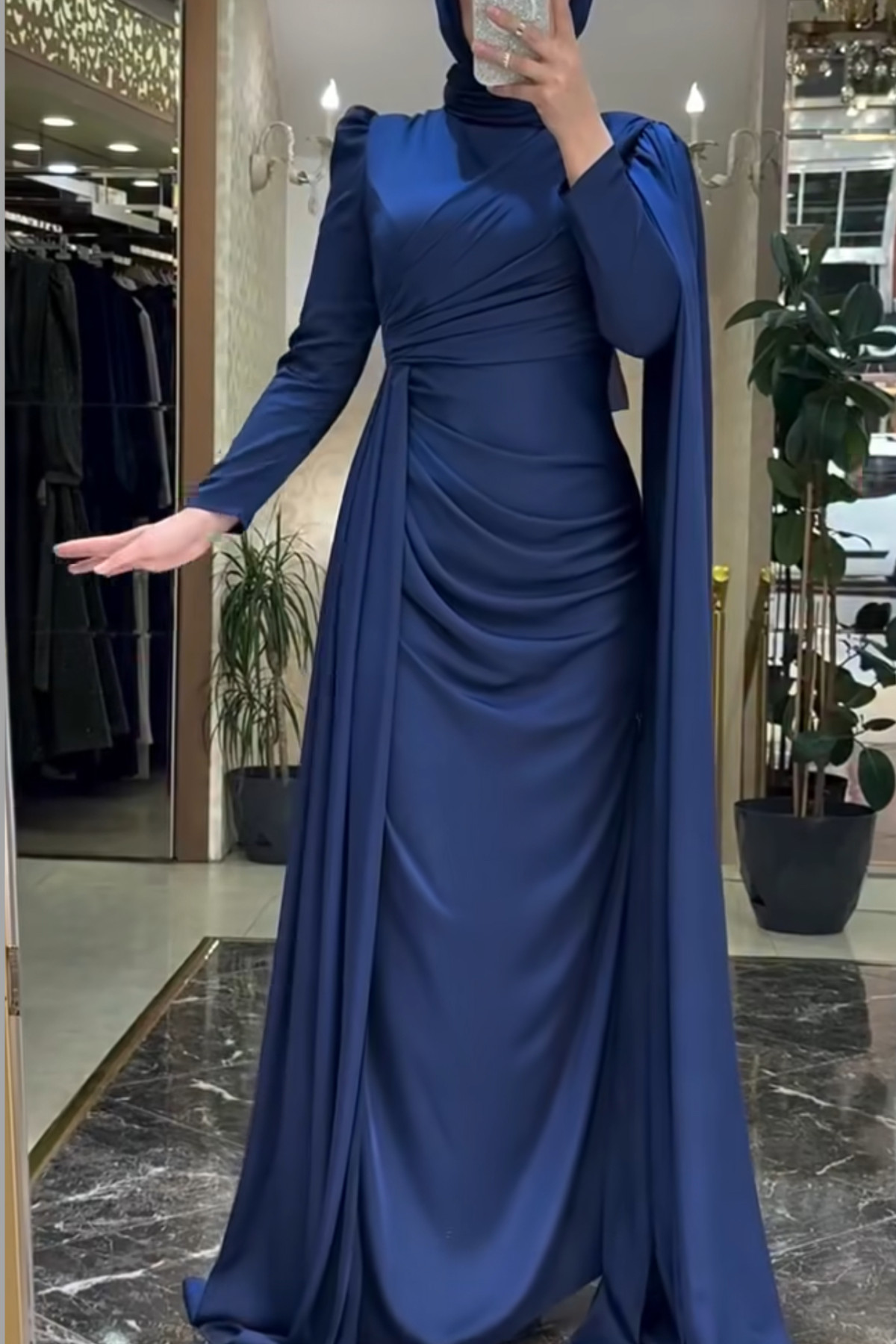 Pınar Şems Esin Abiye - Lacivert 