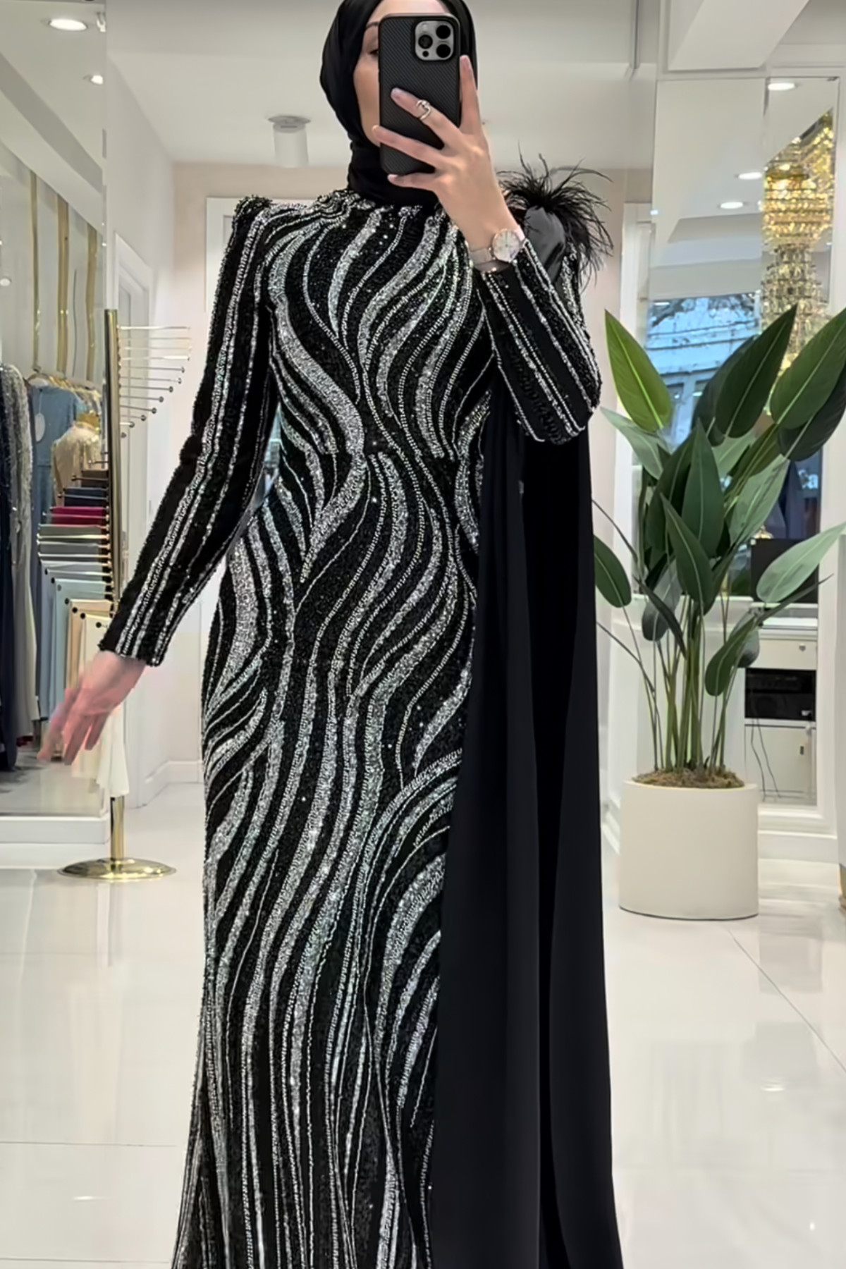 Pınar Şems Zerrin Abiye - Siyah