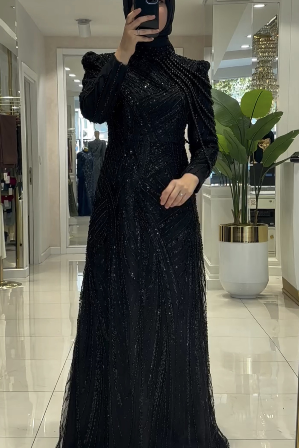 Pınar Şems İncilay Abiye - Siyah